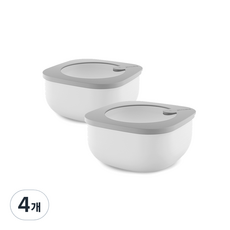 구찌니 마이키친 스토어 모어 밀폐용기 일반형 M 다크그레이, 4개
