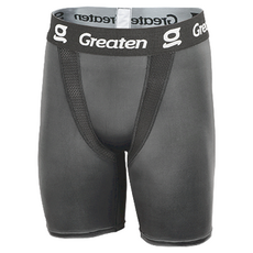 GREATEN 極騰 棒壘球專用內搭褲, 設置護襠袋, XS/S/M/L/XL/XXL 尺寸, 吸濕排汗, 貼身透氣, 舒適透氣, 黑色, 1件