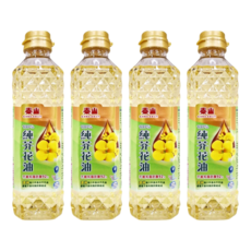 泰山 純芥花油，精選非基改，不飽和脂肪酸90%以上，100%純淨好油, 380ml, 4瓶