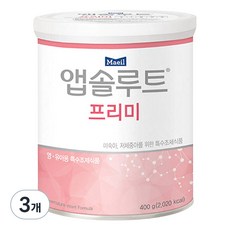 매일유업 앱솔루트 프리미 분유, 400g, 3개