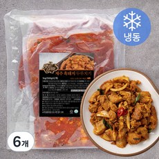 맛있는 녀석들 제주 흑돼지 두루치기 (냉동), 500g, 6개