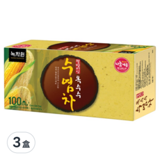 NOKCHAWON 綠茶園 玉米鬚茶, 小包裝設計 攜帶方便 飯後好伴侶, 1.5g, 100包, 3盒
