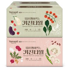 Tamsaa 抽取式廚房紙巾, 150張, 4盒