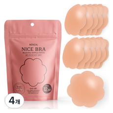 몽잘 나이스브라 실리콘 니플패치 7cm 12p, 4개