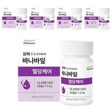풀무원건강생활 혈당케어 바나바잎추출물 혈당보조제, 30정, 5개