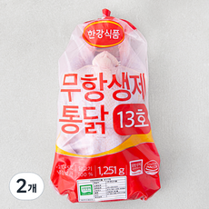 한강식품 무항생제 인증 통닭 13호, 1251g, 2개 1251g × 2개 섬네일