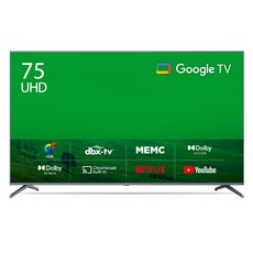 더함 4K UHD LED 구글 OS TV, 190cm(75인치), UA751UHD F8T CHIQ 2023, 스탠드형, 방문설치