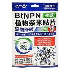 LEADTEK 麗臺科技 BtNPN 涼感植物奈米貼片, 深層舒緩, 快速放鬆, 6片, 1包