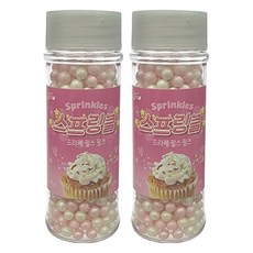 Breadgarden Dragee Pearl Pink Sprinkle, 45g, 2個