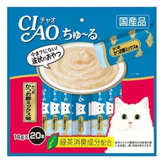 이나바 고양이 챠오 츄르 20P, 가다랑어&가츠오부시, 280g, 1개