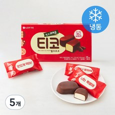 롯데웰푸드 티코 밀크초코 아이스크림 (냉동), 34ml, 15개입, 5개