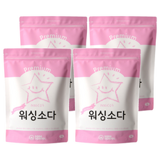 소다스쿨 프리미엄 워싱소다 본품, 2kg, 4개