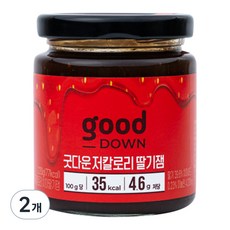 그림의빵 굿다운 저칼로리 치아딸기잼, 220g, 2개