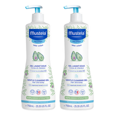 무스텔라 젠틀 클렌징 젤 샴푸 앤 바디워시, 750ml, 2개 750ml, 2개