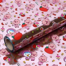 附 Pororo 沉積卷包裝紙小 26.5cm x 12m, 粉色, 1個