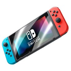Switch 鋼化膜保護貼, 9H硬度, 防爆, 防指紋, 適用於Nintendo Switch, Lite 9H, 一般款, 1個
