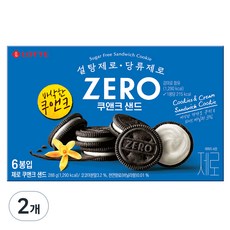 LOTTE 樂天 Zero巧克力香草夾心餅乾, 2盒, 288g