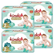 kindoh 優質超薄黏貼型尿布, 第2階段, 152片
