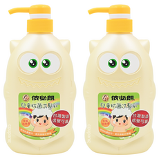 依必朗 兒童抗菌洗髮乳-幸福花果香, 溫和洗淨, 不易刺激, 700ml, 2瓶