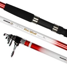 HDF Prowolf正統遠投釣魚竿, 白色