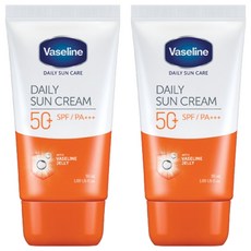 바세린 데일리 선크림 SPF50+ PA+++, 50ml, 2개