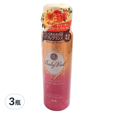 Baby Veil 香氛寶貝 髮香噴霧 - 甜蜜花香, 80g, 3瓶