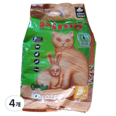 슈퍼피니오 우드펠렛 고양이 모래 5L, 4개