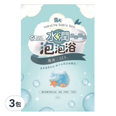 露天 水潤泡泡浴 海洋 40ml 3包入 | 奢華呵護, 無色素添加, 各種浴缸適用, 3包