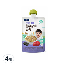 베베쿡 한우 참깨 김죽 실온이유식 후기 100g 100g × 4개 섬네일