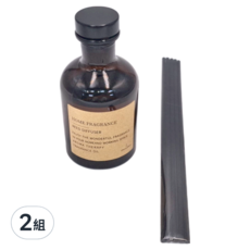 希爾頓 飯店香水型茶色擴香瓶套裝，120ml 家居香氛, 2組