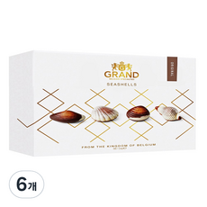 GRAND 벨지안 씨쉘 초콜릿, 6개, 125g