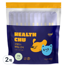 굿밸런스 짜먹는 고양이 강아지 간식 30p, 산양유, 360g, 2개