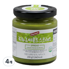데이웰 녹차&아몬드 스프레드, 200g, 4개