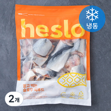 해슬로 고등어 토막 염 조림용 50~70g (냉동), 1kg, 2개