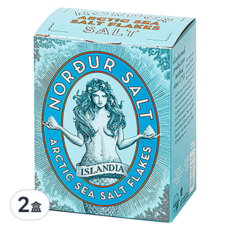 NORDUR 冰島女神 海鹽 原味 北極海鹽薄片, 250g, 2盒