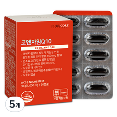 뉴트리코어 코엔자임Q10 30g, 30정, 5개