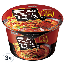 틈새라면 팔도 고기짬뽕 컵라면 105g, 3개