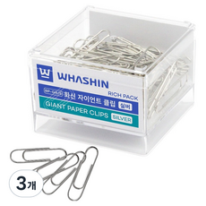 화신 대형 클립 50mm, 3개, 100개입