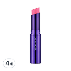  듀이셀 틴투어링 틴트밤 4.5g, 01 레어핑크, 4개 