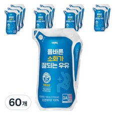비락 올바른 소화가 잘되는 락토프리 우유, 180ml, 60개