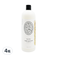 VERT BLANC 嬰兒衣物柔軟精, 白色純淨, 溫和配方, 1000ml, 1L, 4瓶