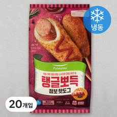 풀무원 탱글뽀득 점보 핫도그 (냉동), 100g, 20개입