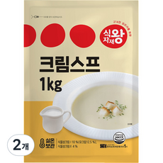 식자재왕 크림스프, 1kg, 2개