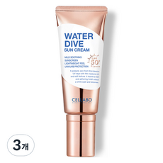 셀라보 워터 다이브 선크림 SPF50+ PA++++, 60g, 3개