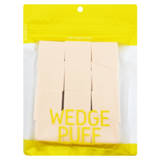 SKINFOOD 楔形化妝海綿12個, 大容量, Wedge Puff, 單一顏色, 1包
