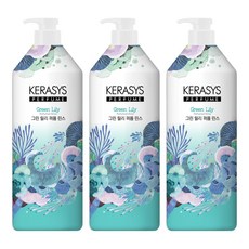 케라시스 그린 릴리 퍼퓸 린스 릴리향, 3개, 1L
