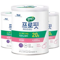 셀렉스 프로핏 웨이프로틴 파우더 복숭아, 3개, 627g