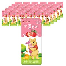 서울우유 딸기꿀딴지, 180ml, 48개