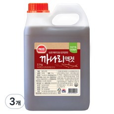 해표 까나리액젓, 2.5kg, 3개