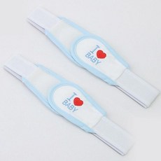 베이비베어 하트 기저귀밴드 2개, 핑크